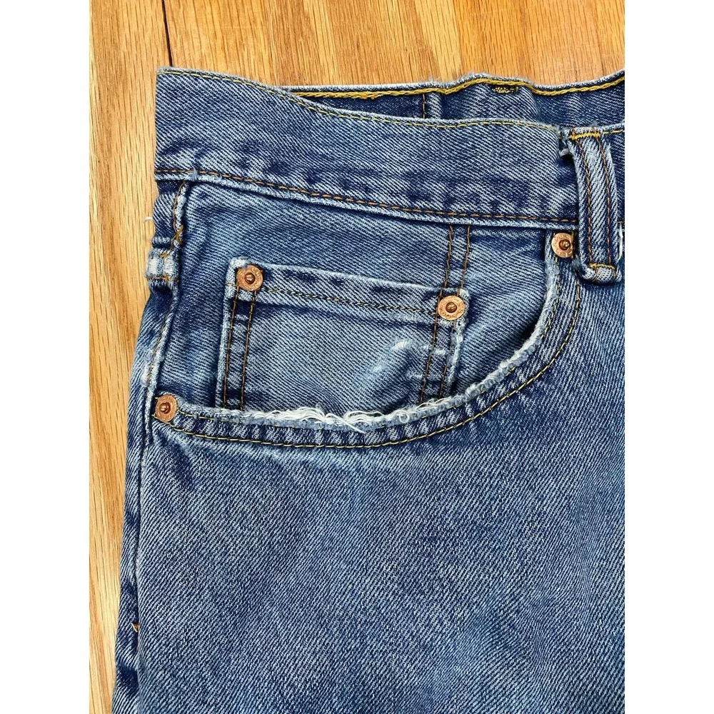 Levi's 550 Jeans Mens 38x30 Blue‎ Denim Medium Wash Straight Leg Relaxed Dadcore